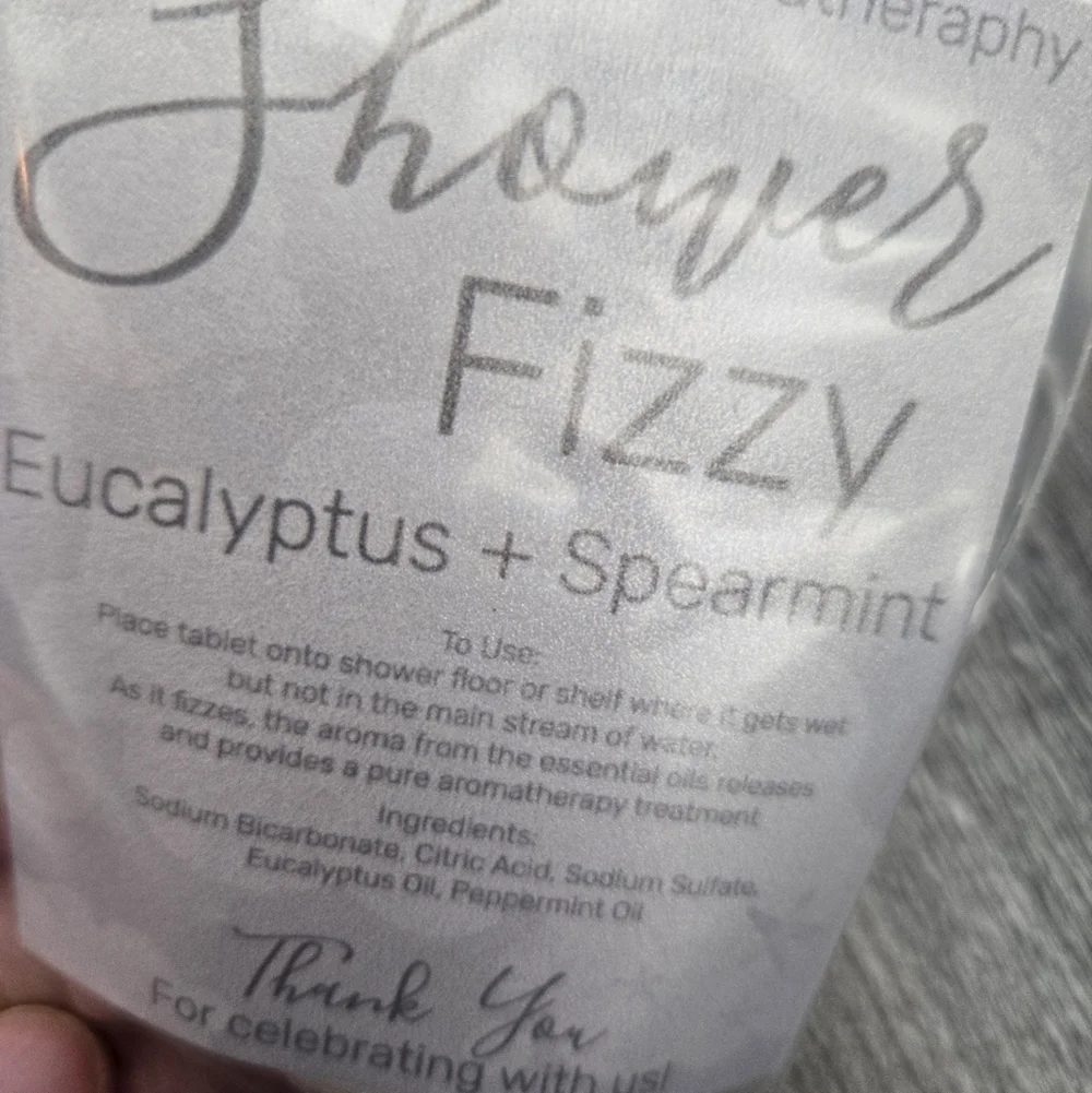 18 Eucalyptus Spearmint Shower Fizzies Favors